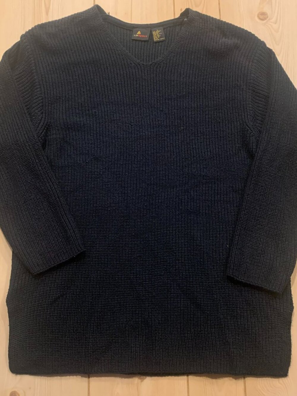 Vintage Y2K LizSport Liz Claiborne Retro Acrylic Knit Sweater Women's Size L